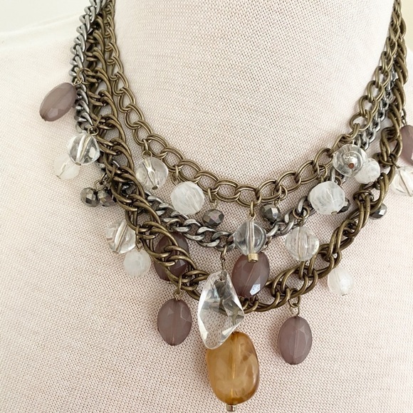 Loft Heavy Layered Necklace - Picture 2 of 12